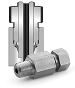 Tube fittings for use in hydrogen infrastructure