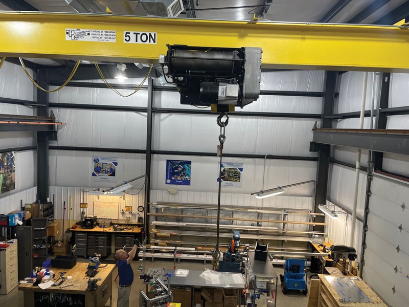 fabrication shop 5-ton crane