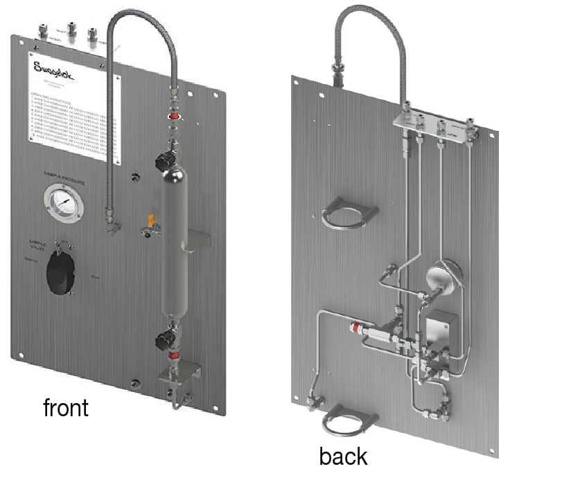 Gas Sample front and back