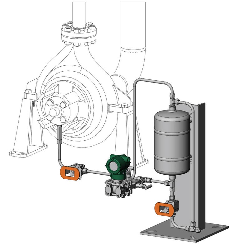 Mechanical Seal Support System API Plan 65B Leakage Collection with Reservoir