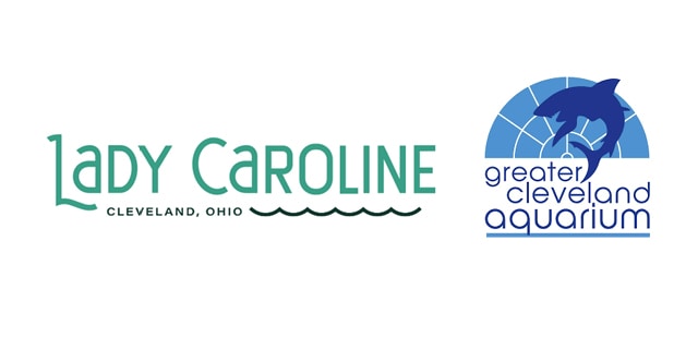 Lady Caroline Cruise and Greater Cleveland Aquarium logos