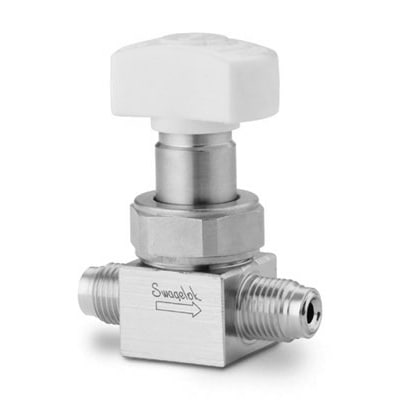 316L VIM-VAR UHP High Pressure Diaphragm Sealed Valve, 1/4 in. Male VCR  Fitting, SC-01 Cleaned, White Directional Handle | Ultrahigh-Purity  High-Pressure Diaphragm Valves, DPH Series | Diaphragm-Sealed Valves |  Valves | All