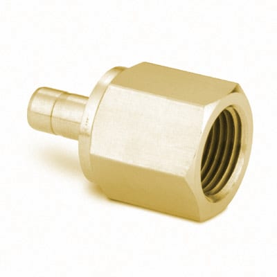 Brass Swagelok Tube Fitting, Female Tube Adapter, 6 Mm Tube OD X 1/4 In ...