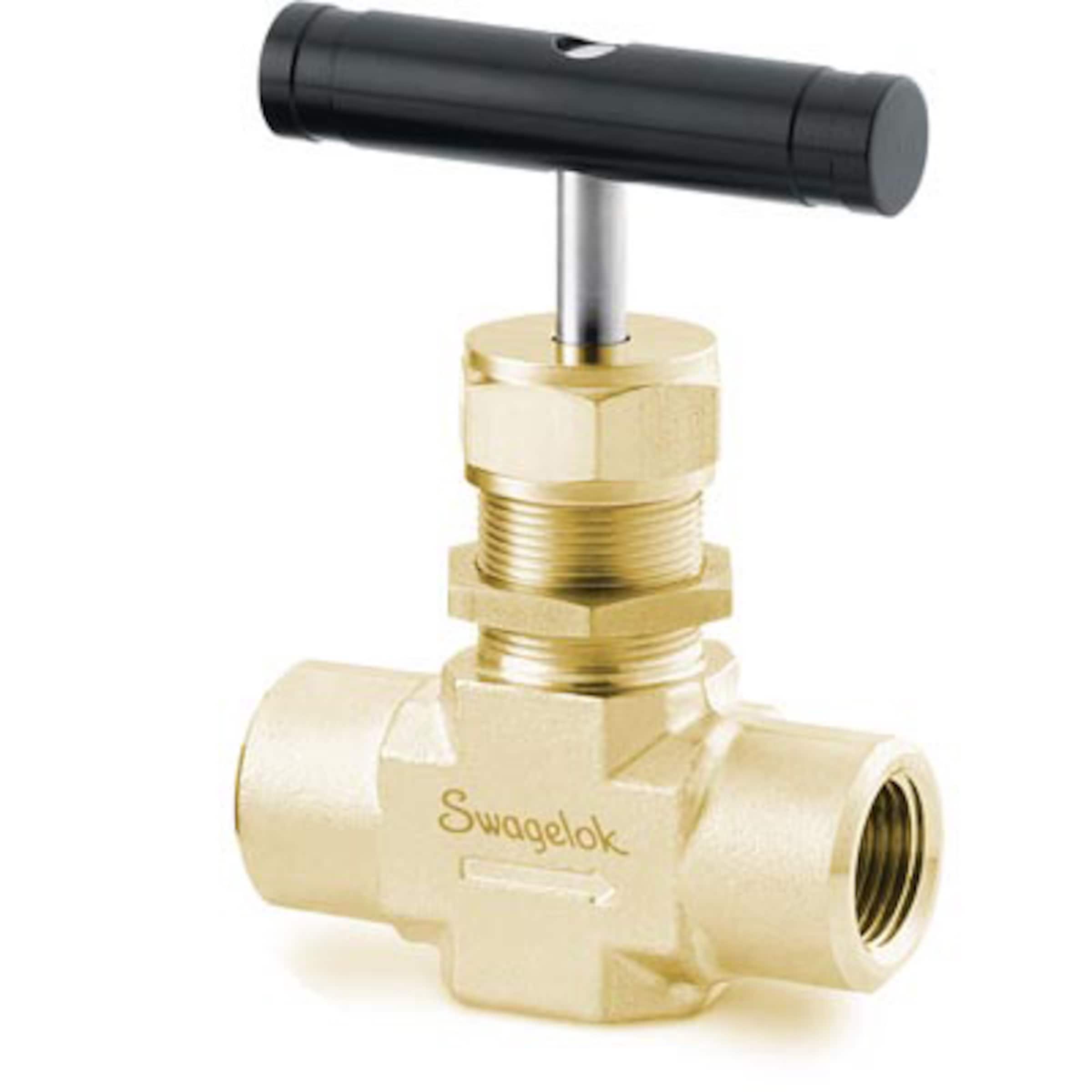 Brass Integral Bonnet Needle Valve, 1.80 Cv, 1/2 in. FNPT, Regulating Stem, Integral-Bonnet Needle Valves, O, 1, 18, 20, 26, D and 4RP Series, Needle and Metering Valves, Valves, All Products
