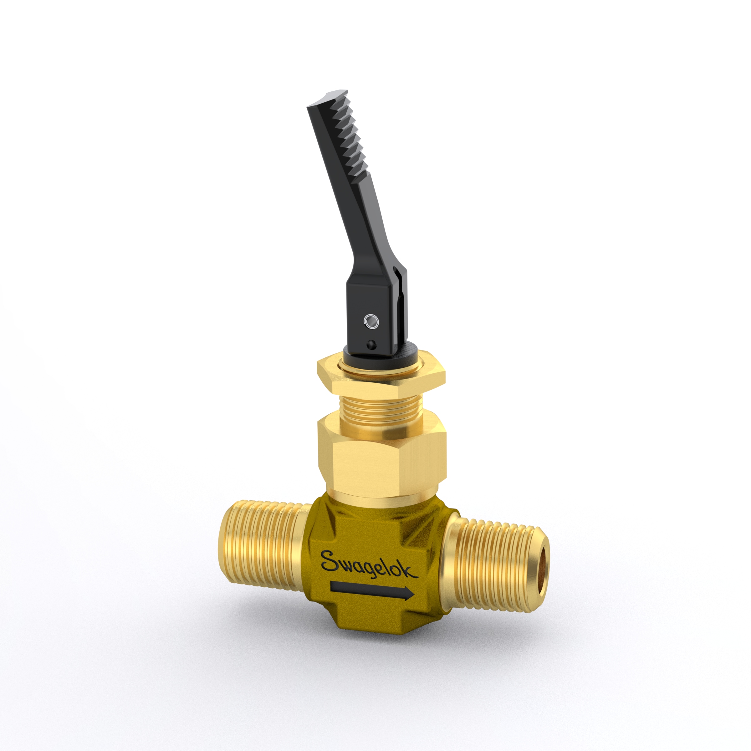 Brass Toggle Valve, 1/4 In. MNPT | Toggle Valves | Needle And Metering ...