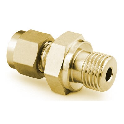 Brass Swagelok Tube Fitting, Male Connector, 1/4 in. Tube OD x 1/4 in ...