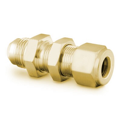 Pack Of 5 Union 1/4 Tube OD Swagelok B-400-6 Brass Tube Fitting ...