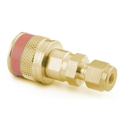 Brass Instrumentation Quick Connect Body, 1/4 In. Swagelok Tube Fitting ...