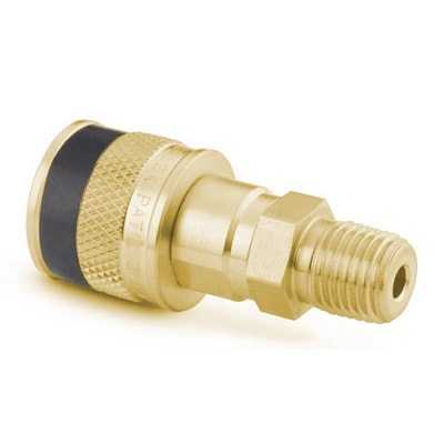 Brass Instrumentation Quick Connect Body, 1/4 In. Male NPT, Black Key ...