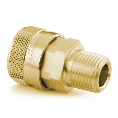 Brass Full Flow Quick Connect Body, 1.7 Cv, 1/4 In. Male NPT | Full ...