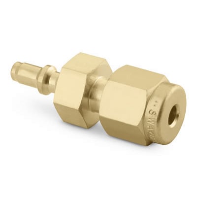 Brass Miniature Quick Connect Stem Without Valve, 0.06 Cv, 1/8 In ...