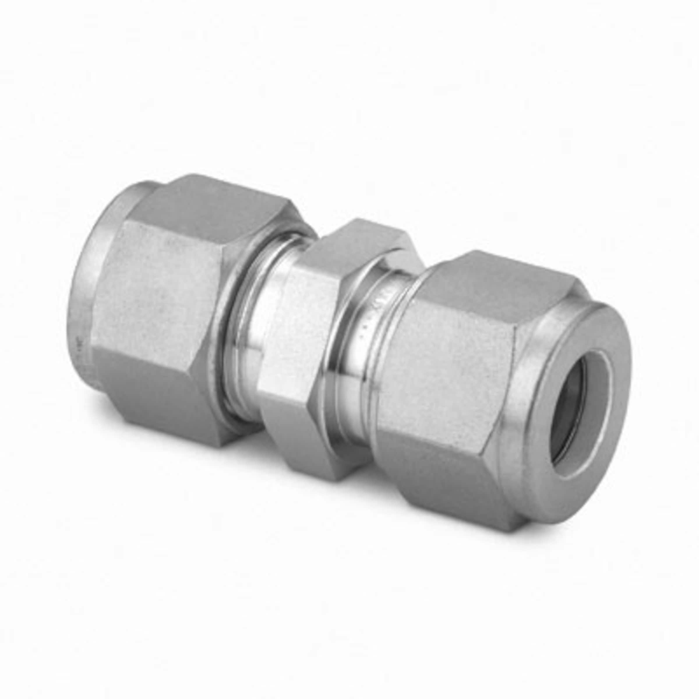 Compression Fitting, 1/8 x 3/16 Tube, Brass - PST Pool Supplies