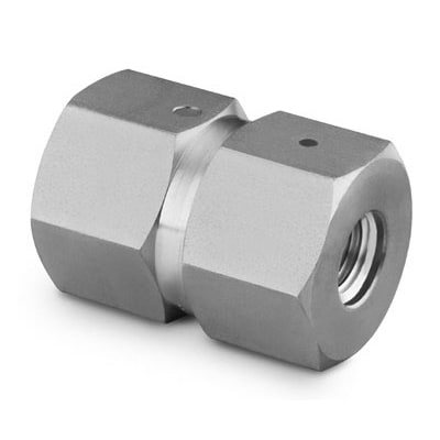 316 Stainless Steel VCR Face Seal Fitting, Double Female Reducing Union ...