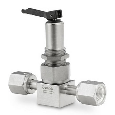 Stainless Steel Bellows Sealed Valve, Gasketed, PCTFE Stem Tip, 1/4 In ...