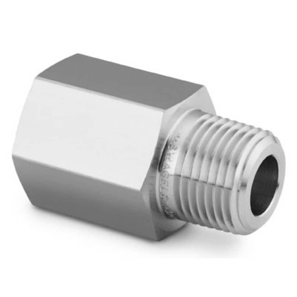 Stainless Steel Pipe Fitting, Adapter, 1/2 in. Female NPT x 1/2 in