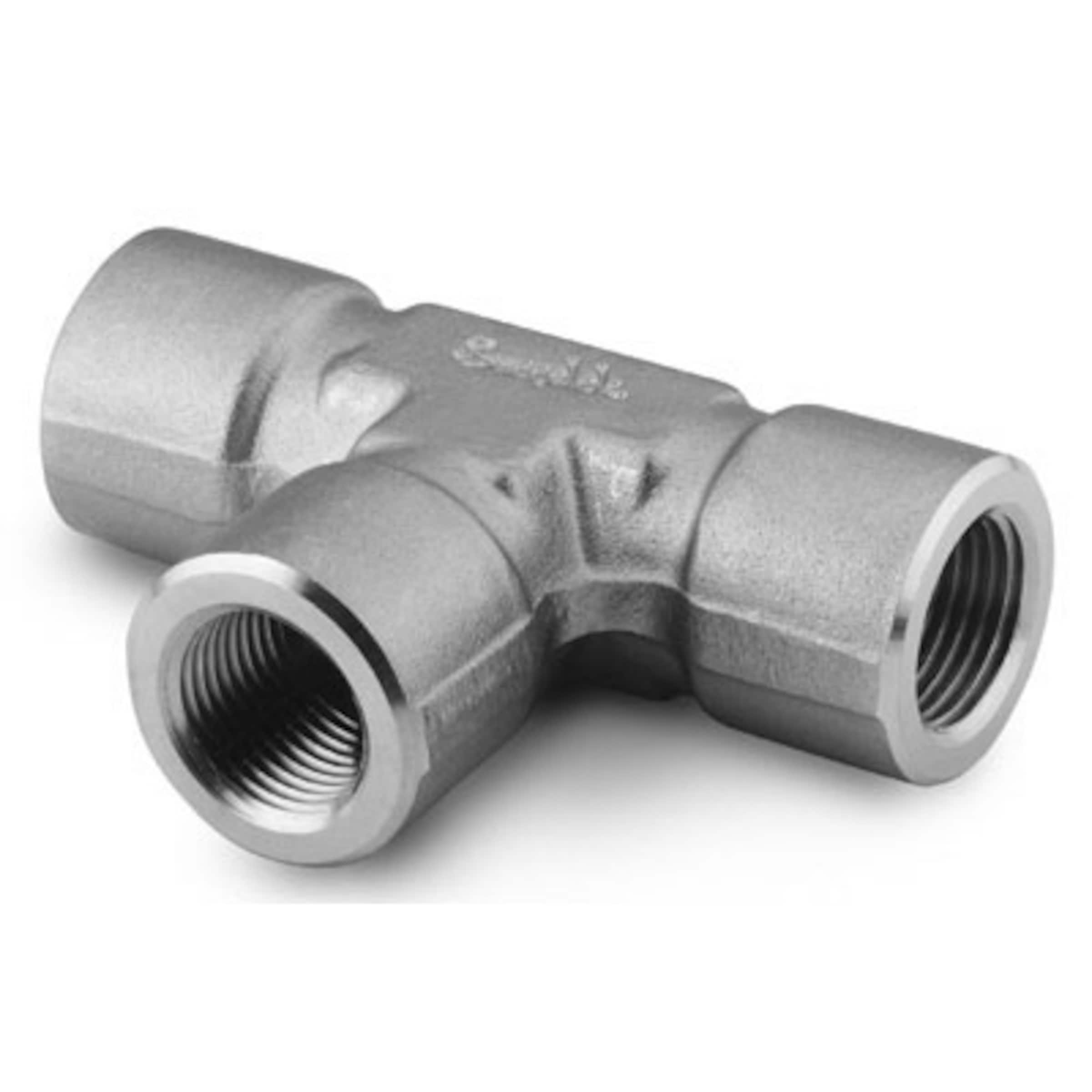 Stainless Steel Pipe Fitting, Tee, 1/2 in. Female NPT, Couplings, Pipe  Fittings, Fittings, All Products