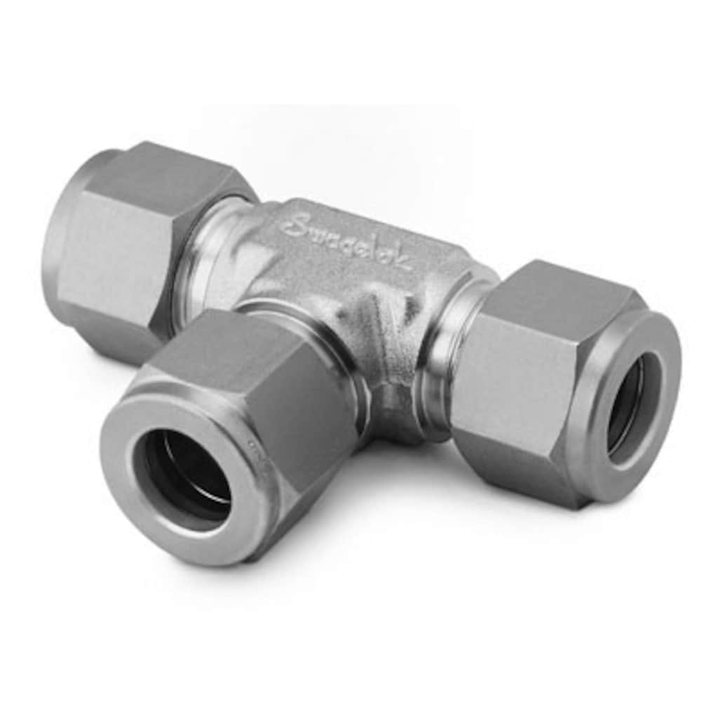 Stainless Steel Swagelok Tube Fitting, Union Tee, 1/2 in. Tube OD, Unions, Tube Fittings and Adapters, Fittings, All Products