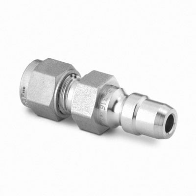 Stainless Steel Full Flow Quick Connect Stem without Valve, 2.2 Cv 