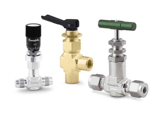 Needle and metering valves